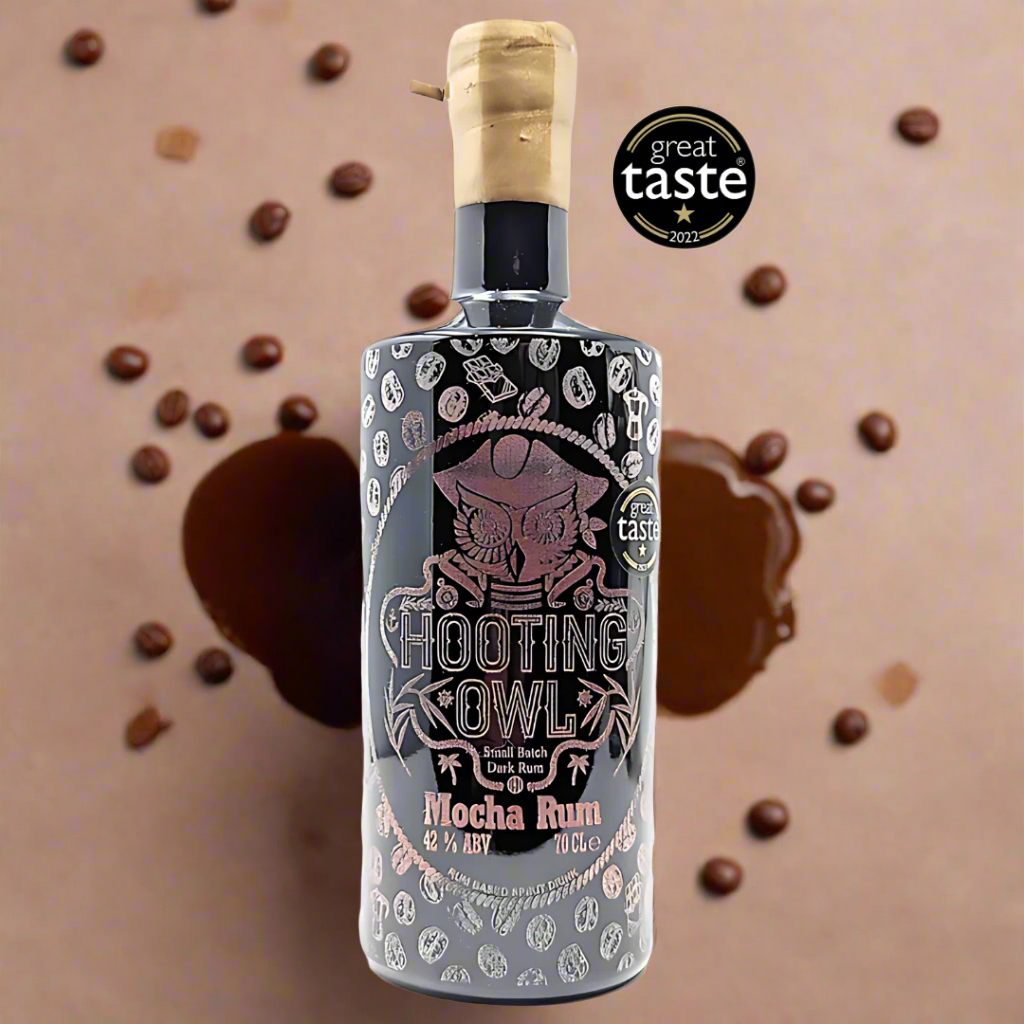 Yorkshire Mocha Rum with coffee and chocolate distilled in Yorkshire.