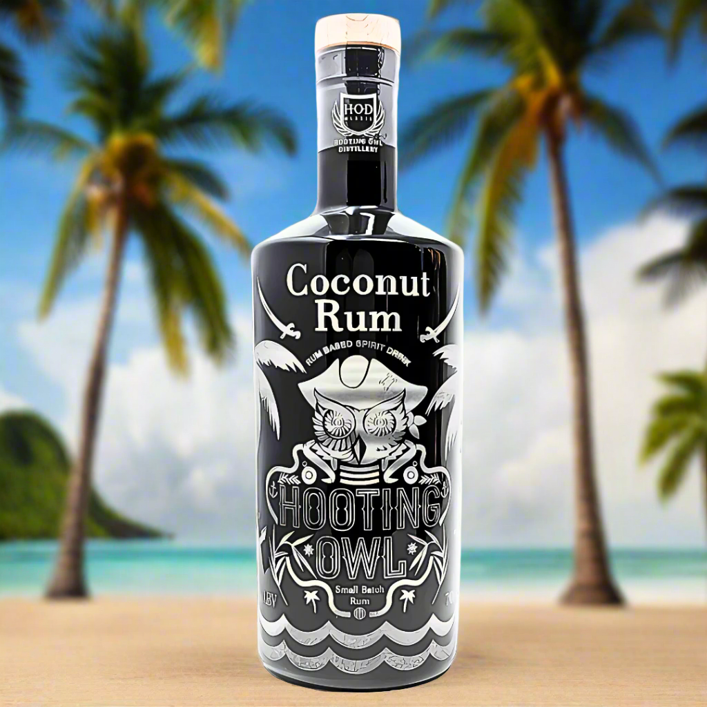 Small Batch coconut rum at full strength , prefect Yorkshire alternative to malibu.