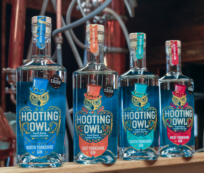 Hooting Owl Distillery York, Gin, Vodka, Yorkshire Rum, & Fruit Gins