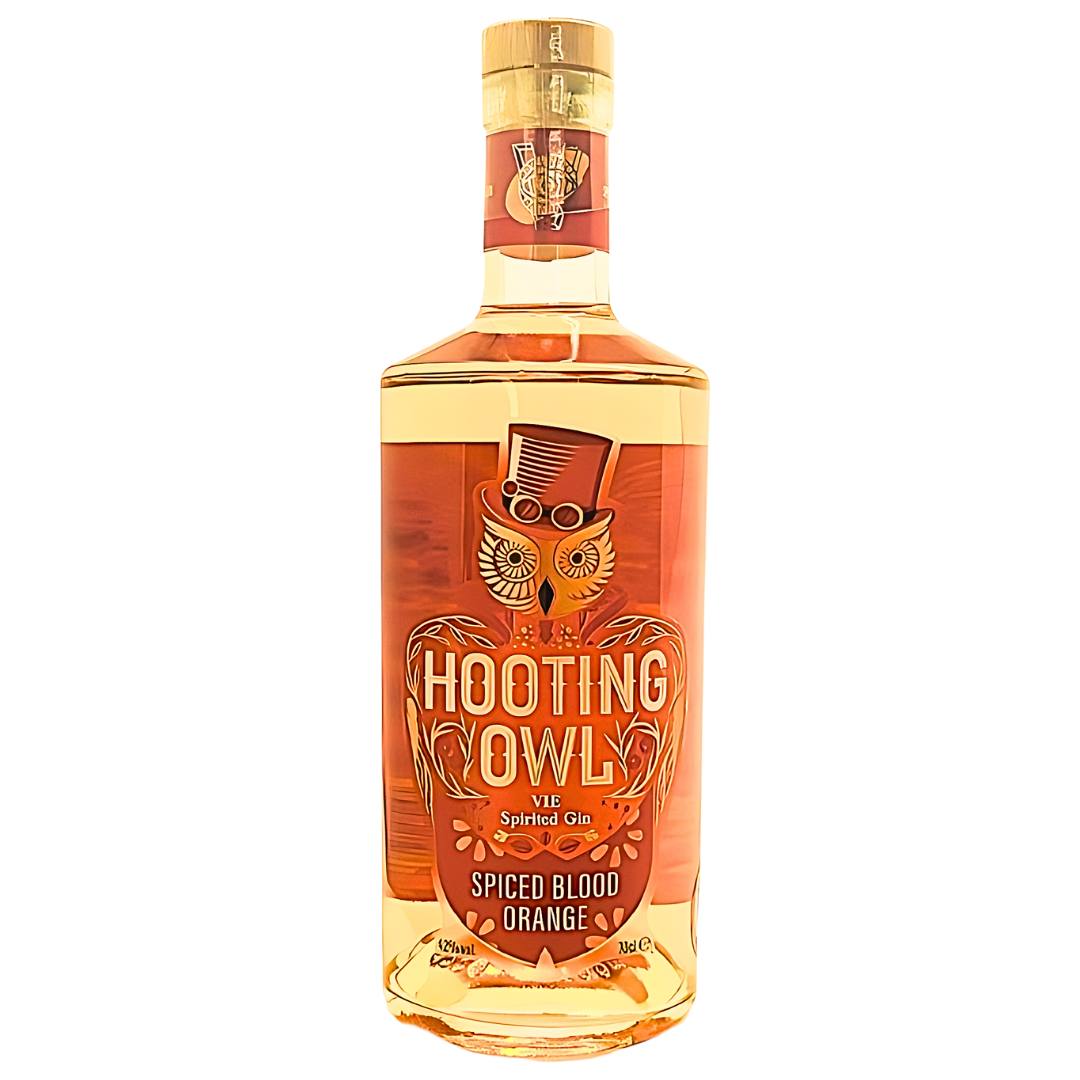 Hooting Owl Spiced Blood Orange Gin, Made in York 70cl