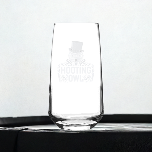 our etched tall gin glass