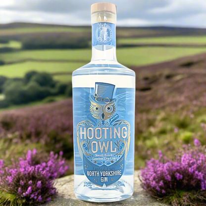 Hooting Owl North Yorkshire Gin, distilled in the heart of York in small batches, Great Taste awarded. 