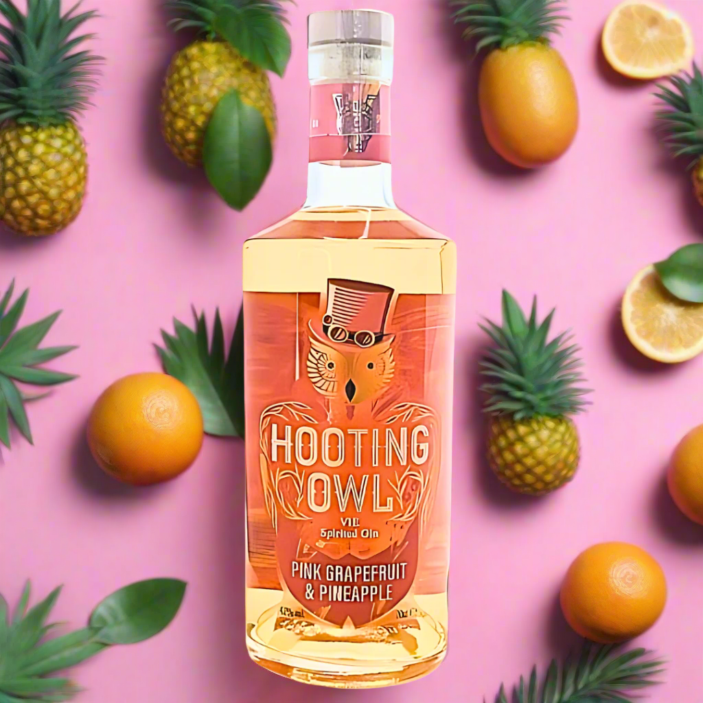 Yorkshire Distilled Fruit Gin Pink Grapefruit and Pineapple Small Batch Yorkshire Gin. 