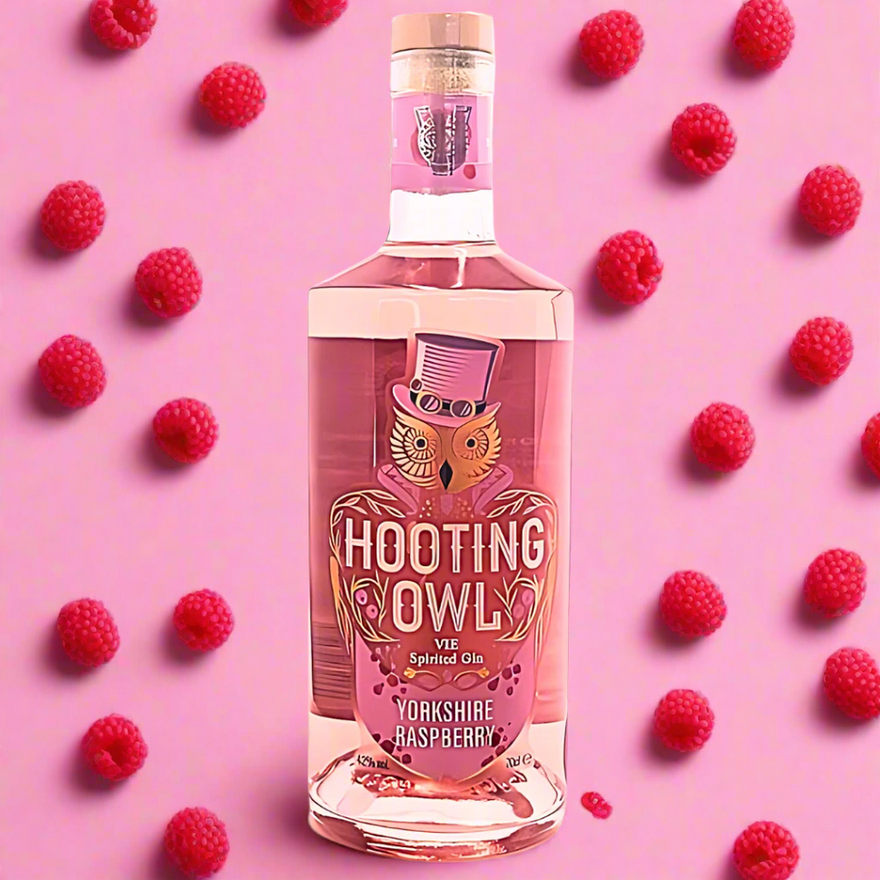 Raspberry Gin with UK Delivery Hooting Owl Yorkshire Gin The
