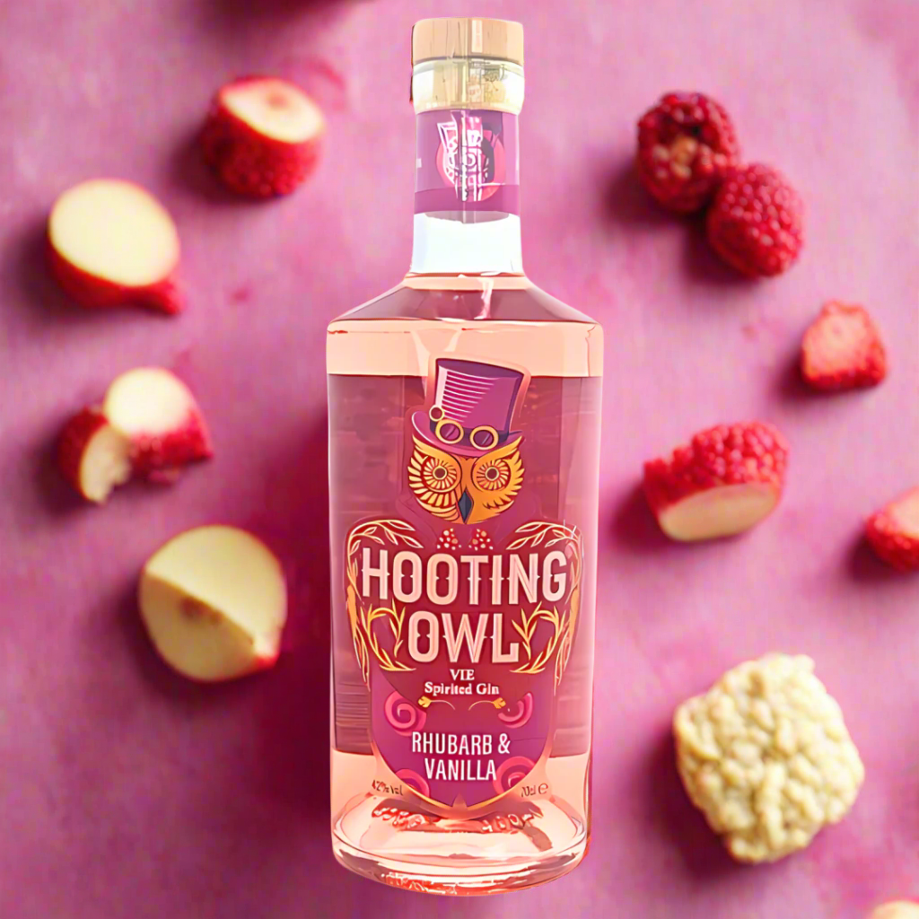 Hooting Owl Distillery York Rhubarb & Vanilla Yorkshire Gin 70cl