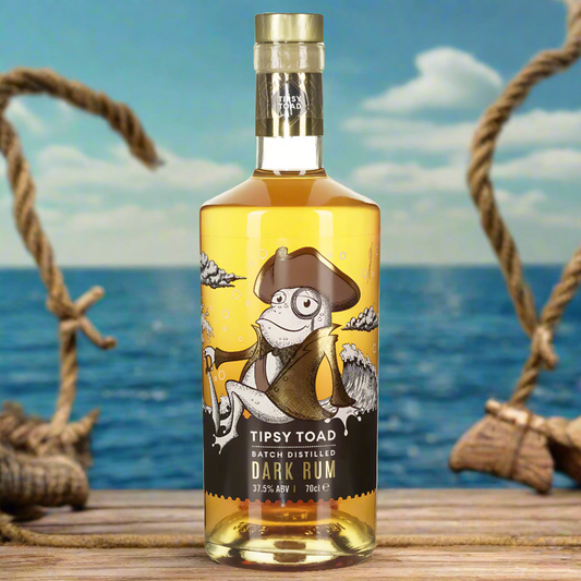 Tipsy Toad Yorkshire Dark Rum, perfect for cocktails and house pour spirits made in york.